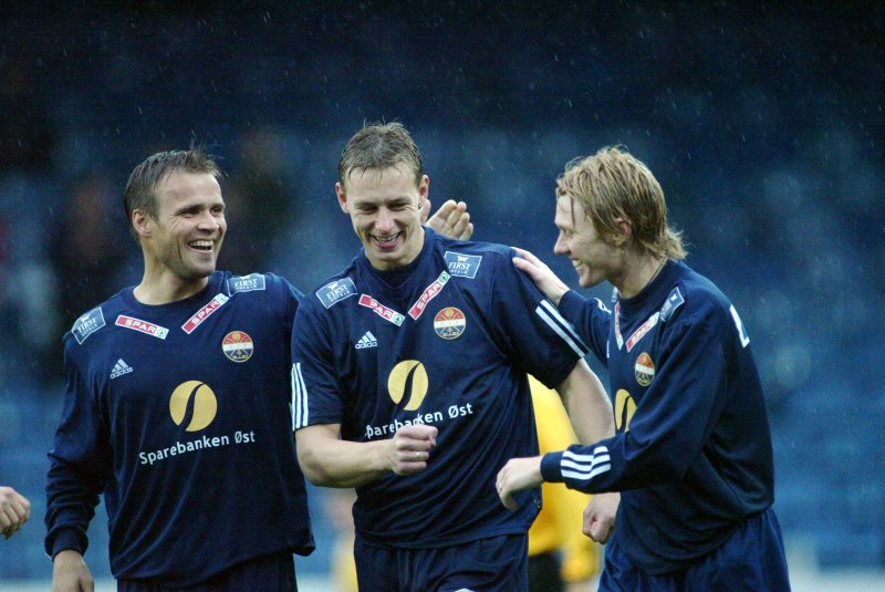 Hans Erik sammen med Lasse Olsen og Paal Christian Alsaker i 2003.