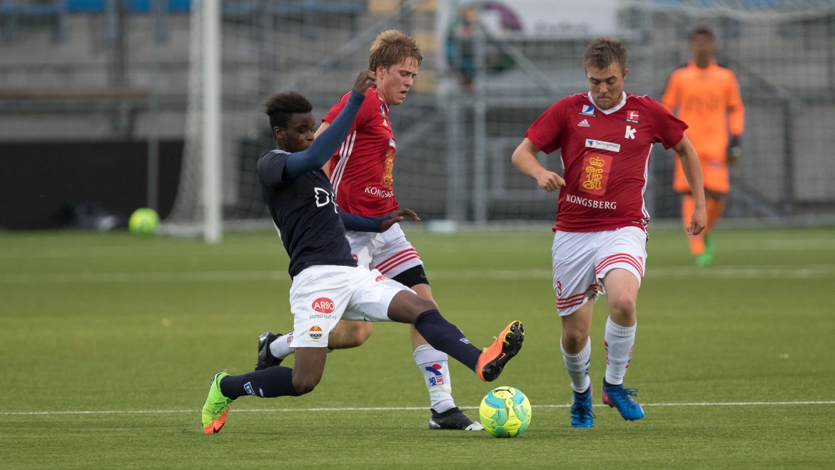 Mustapha Fofana for Strømsgodset 3 mot Kongsberg IF.