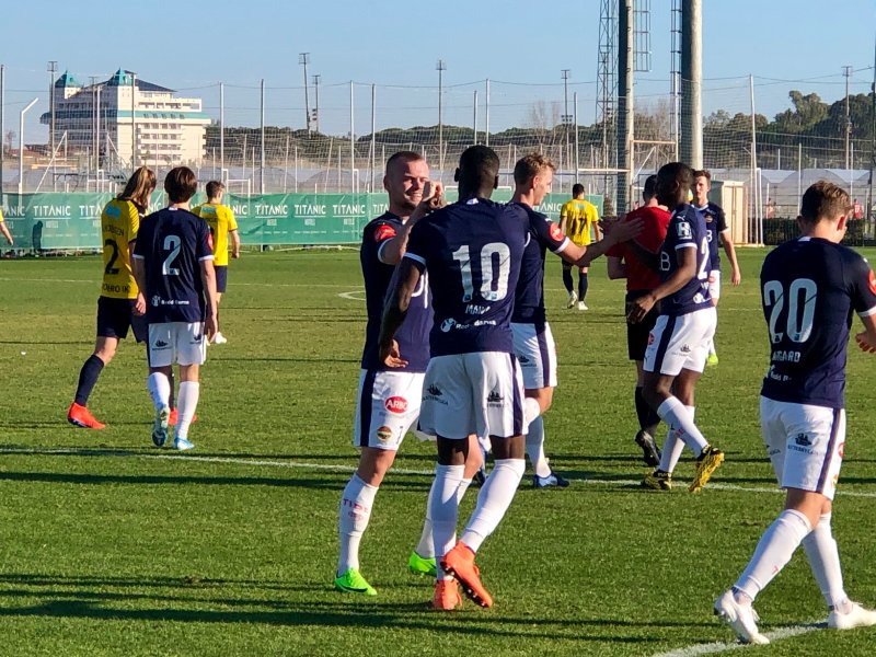 Moses Mawa ble tomålsscorer i årets første treningskamp.