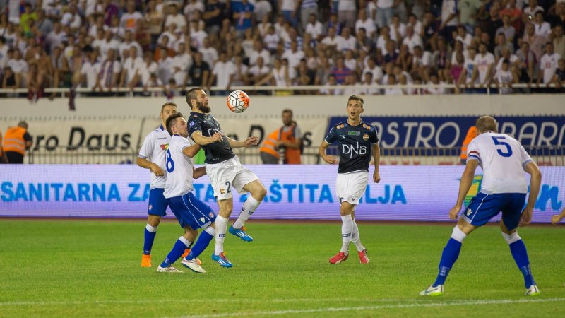 Mounir i aksjon mot Hajduk Split.