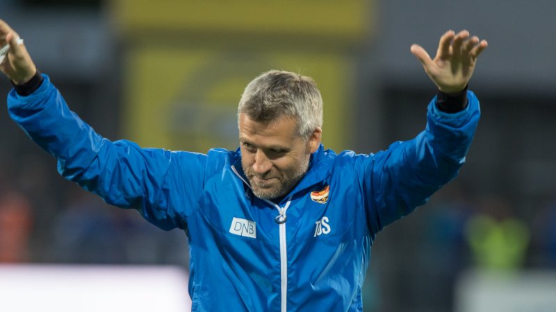 Tor Ole Skullerud virket å være godt fornøyd med støtten fra GodsetUnionen i Sarpsborg.