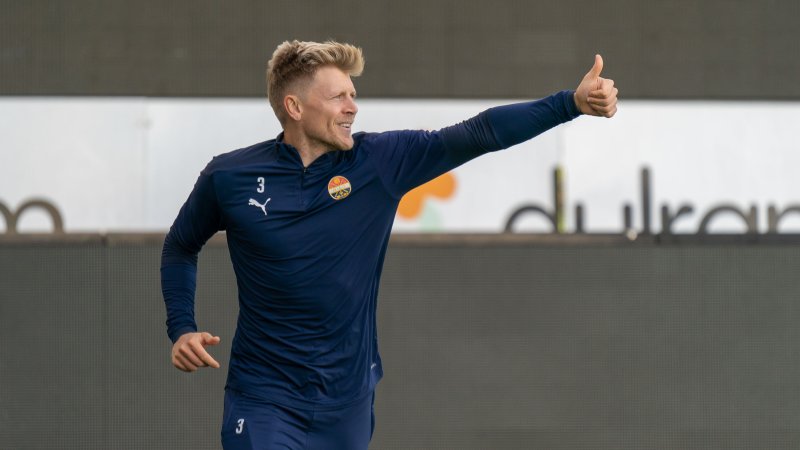 Jonathan Parr viste tommelen opp på torsdagens trening.