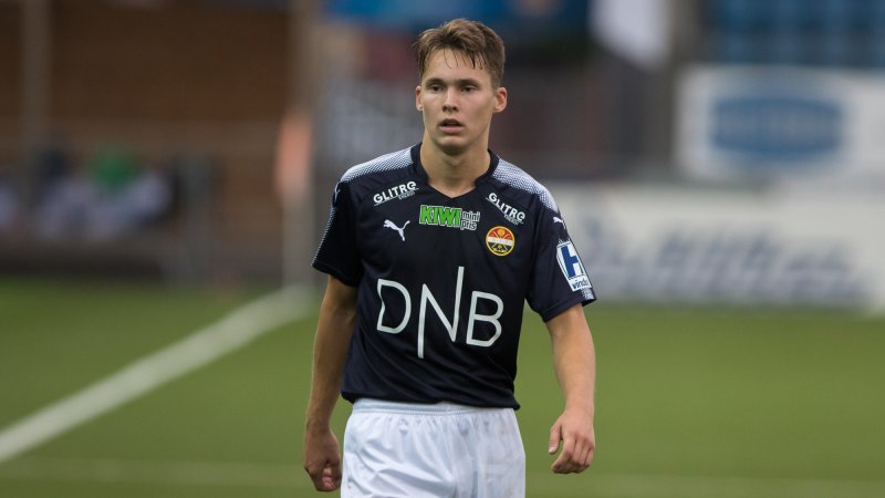 Simen Hammershaug scoret to mål for G18-laget mot Tromsø.