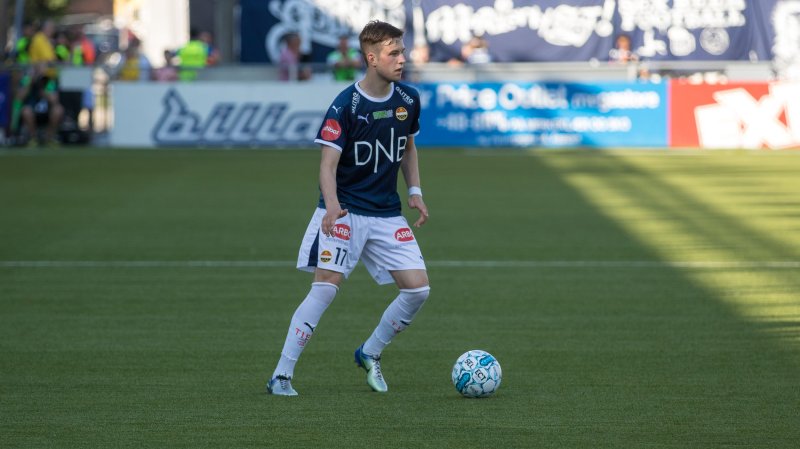 Christopher Lindquist fikk sin hjemmedebut fra start mot Sandefjord.