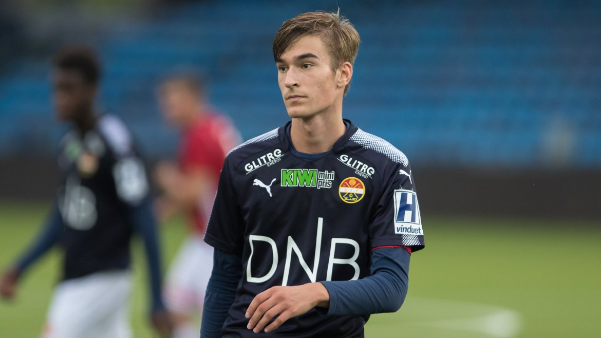 Alban Kadriu for Strømsgodset 3 mot Kongsberg IF.
