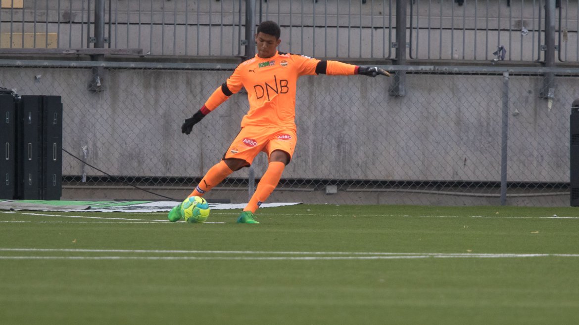 Daniel Negussie Skretteberg for Strømsgodset 3 mot Kongsberg IF.